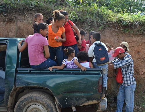 Transport på landet i Nicaragua.